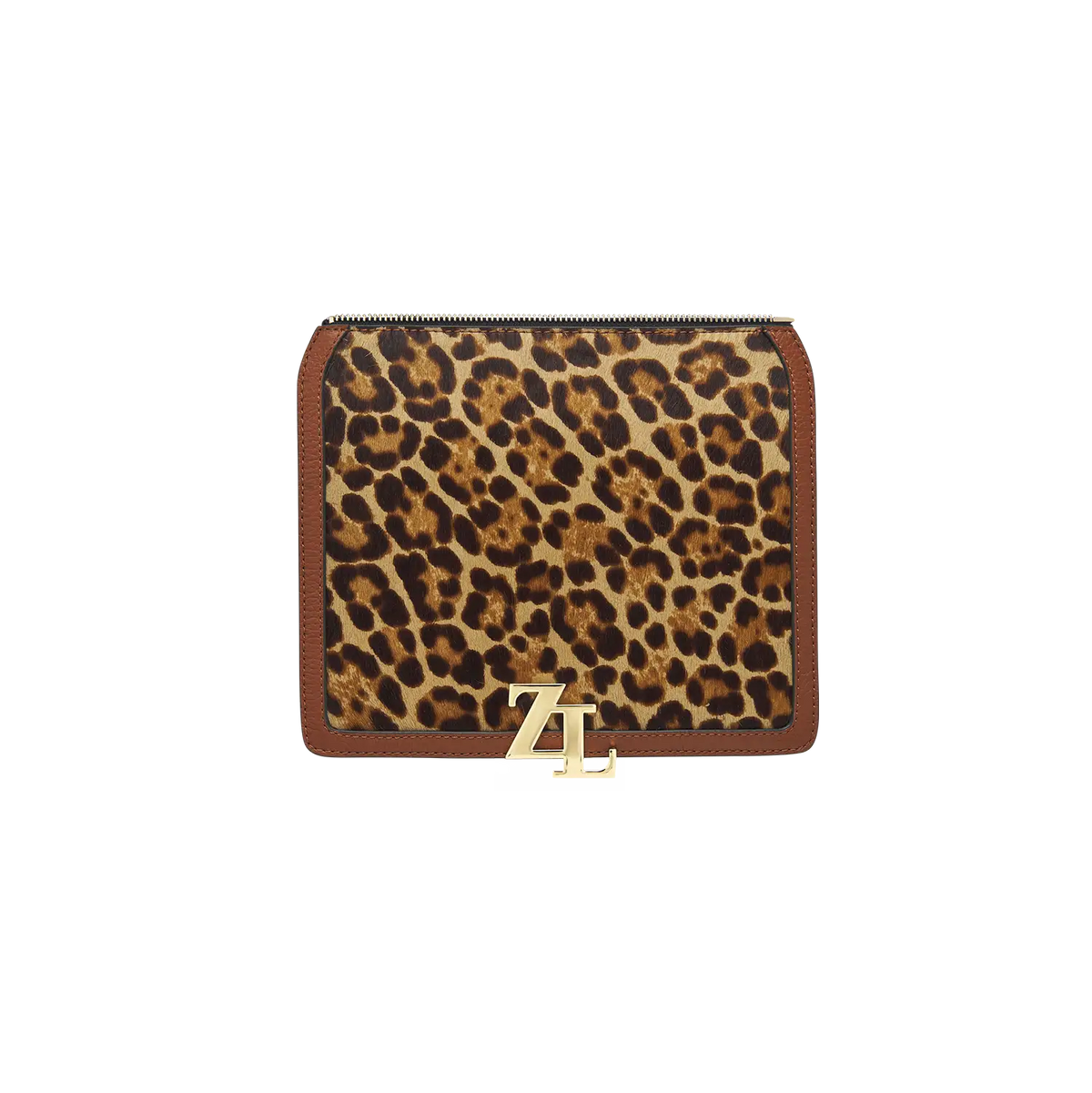 Wechselklappe - Soft Leopard - cognac