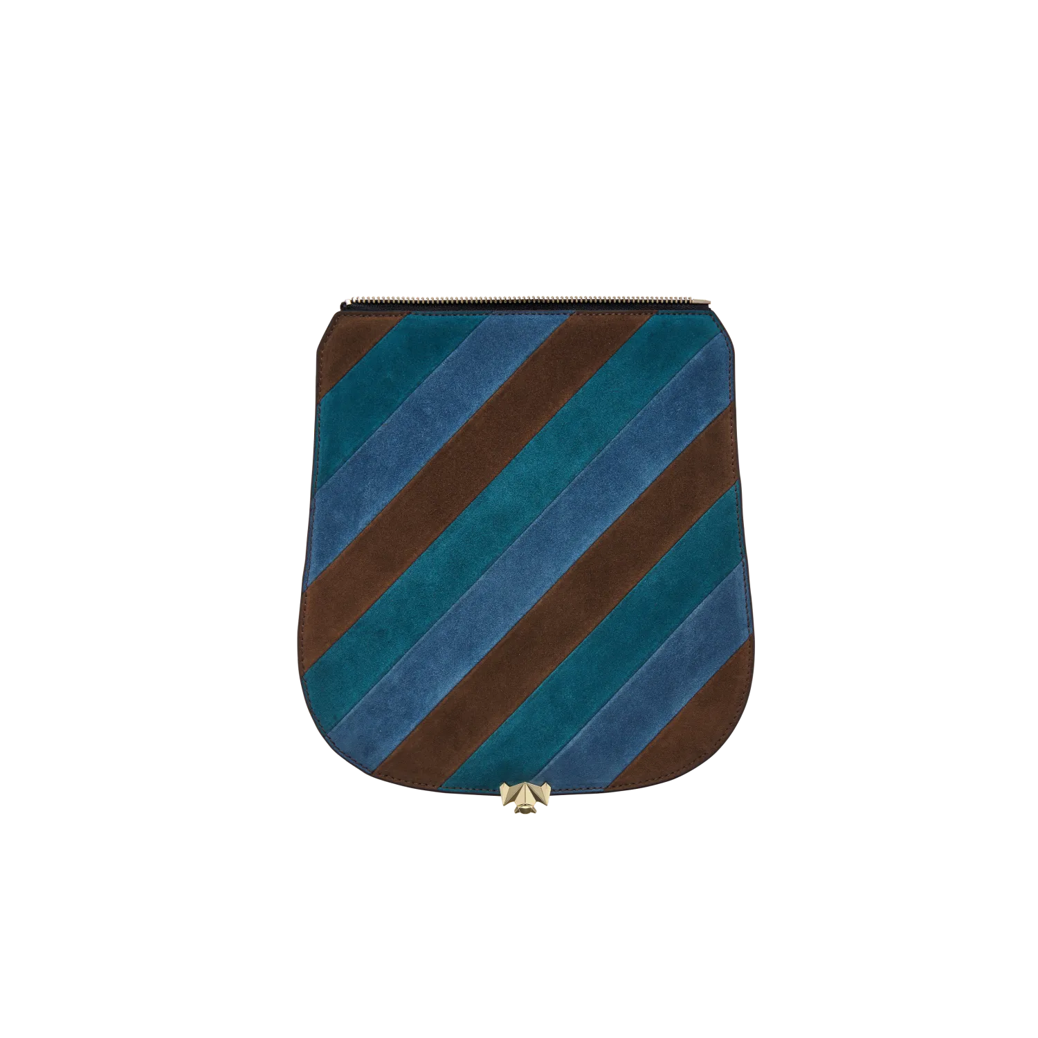 Wechselklappe - Stripe Muse - braun-blau