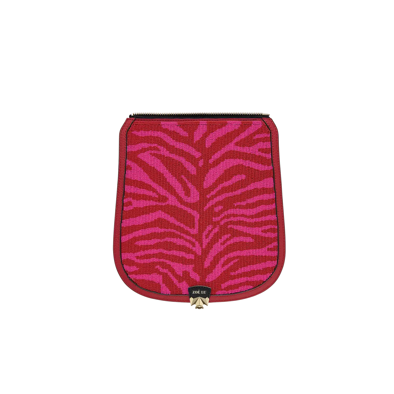 Wechselklappe - Zebra Paradise - rot-pink