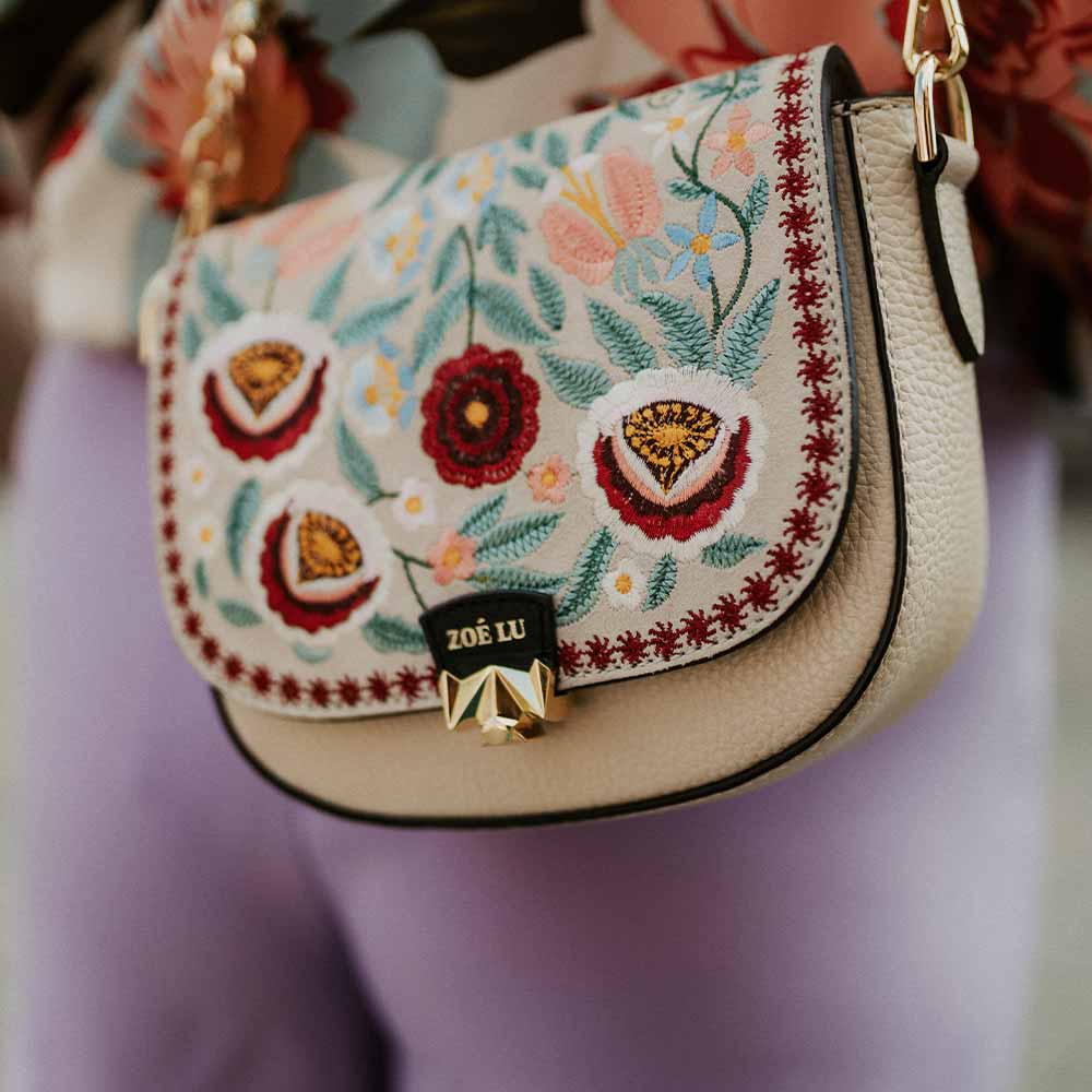 Wechselklappe - Mini Innocent Bloom - creme