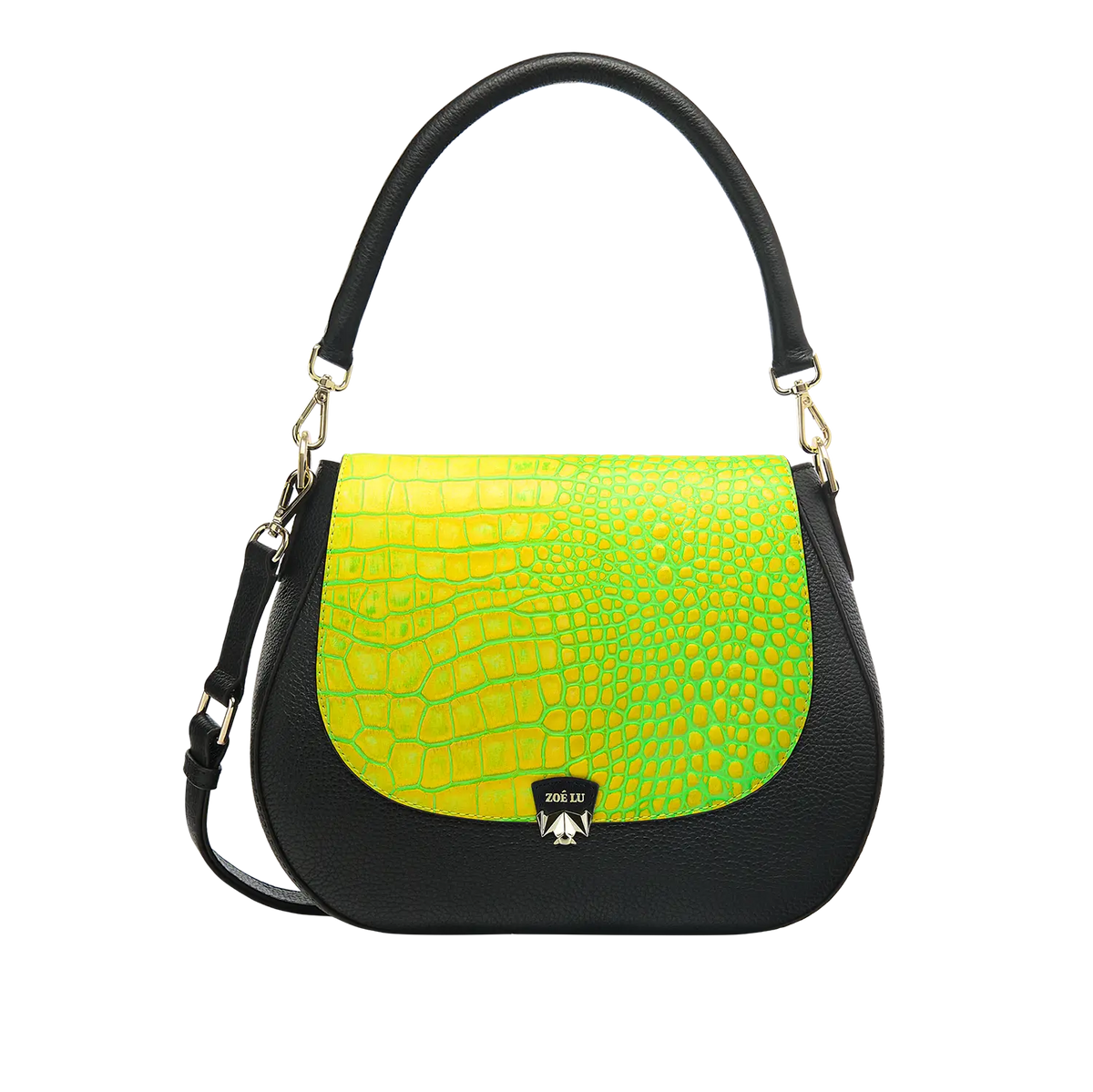 Wechselklappe - Lemon Splash - gelb-grün