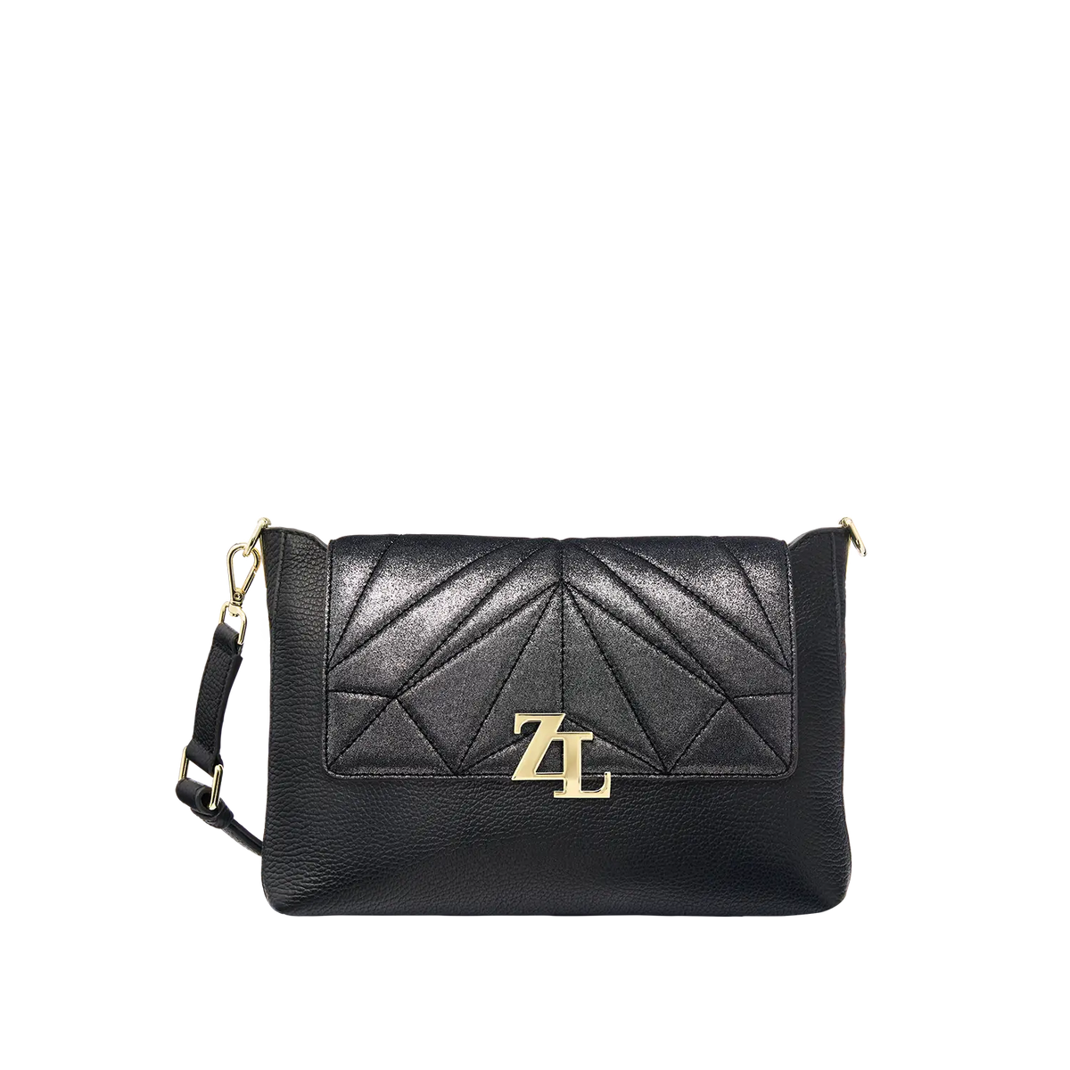 Wechselklappe - Iconic Glitter - schwarz