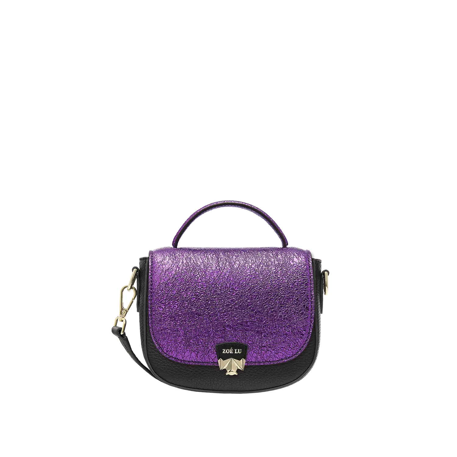 Wechselklappe - Mini Berry Glam - lila-metallic