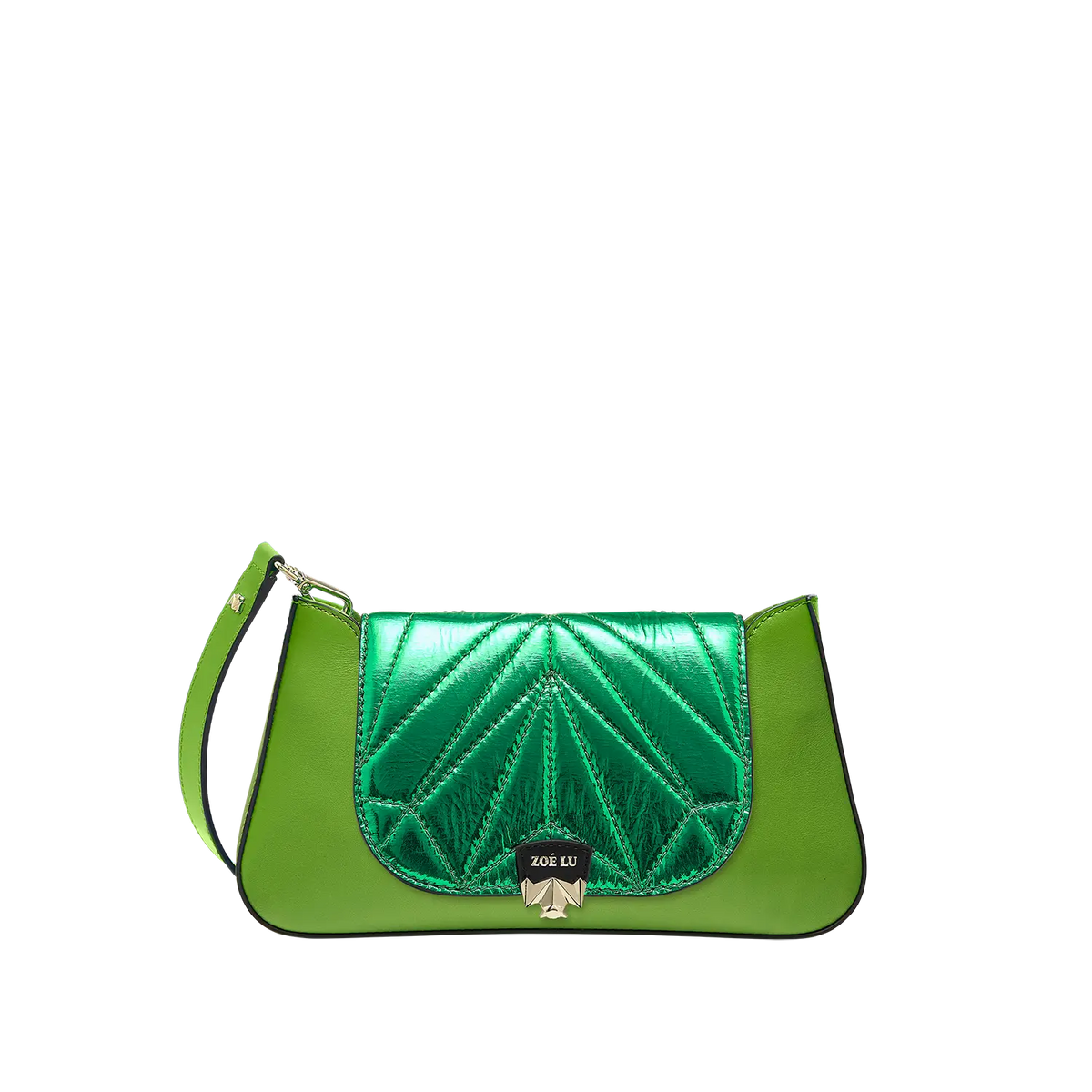 Wechselklappe - Mini Kinda Melon - grün-metallic