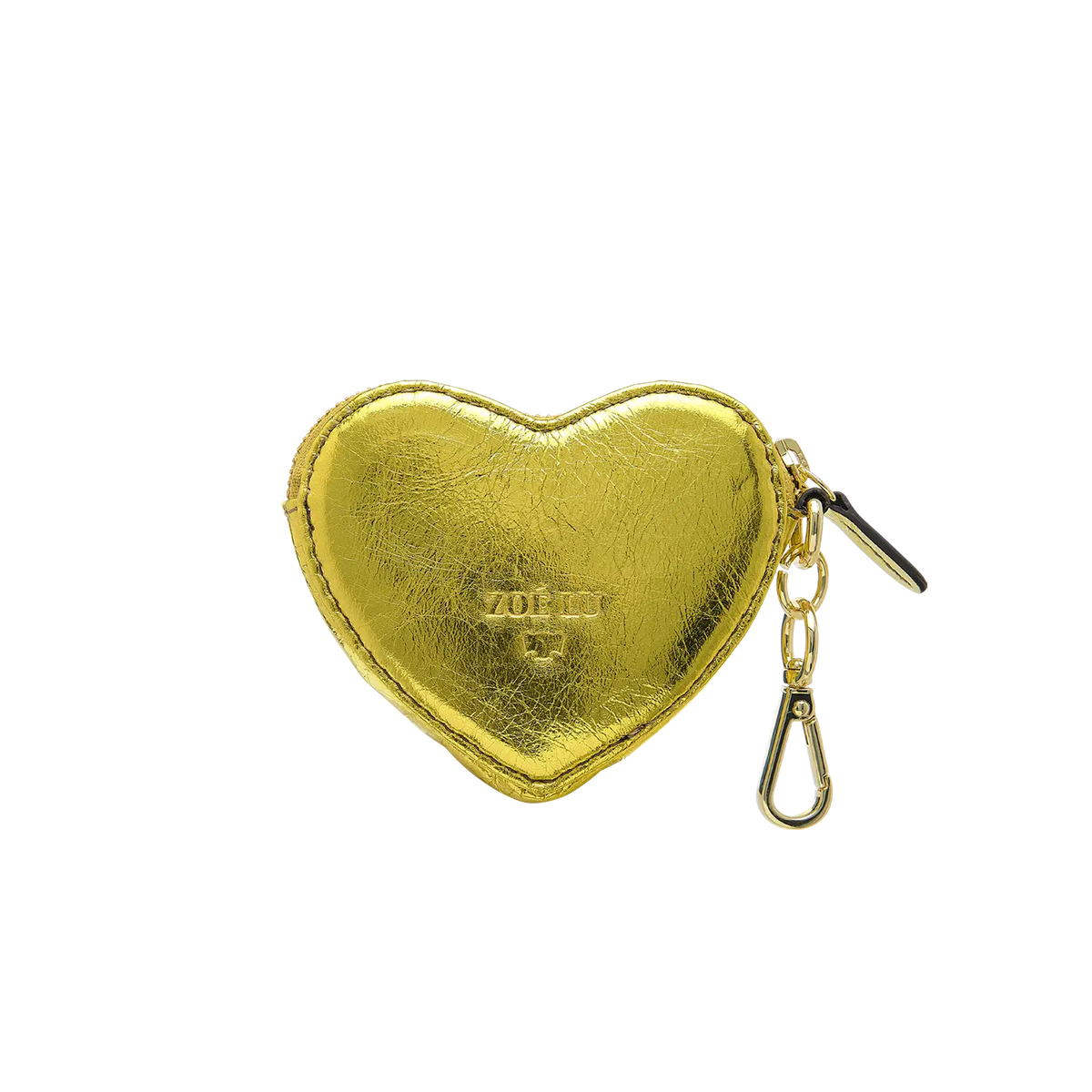 Schlüsselanhänger - Heartbeat - gelb-metallic