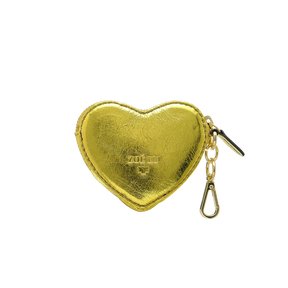 Schlüsselanhänger - Heartbeat - gelb-metallic