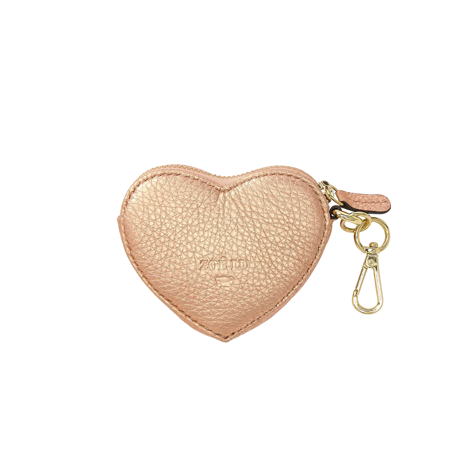 Schlüsselanhänger - Heartbeat - rosa-metallic