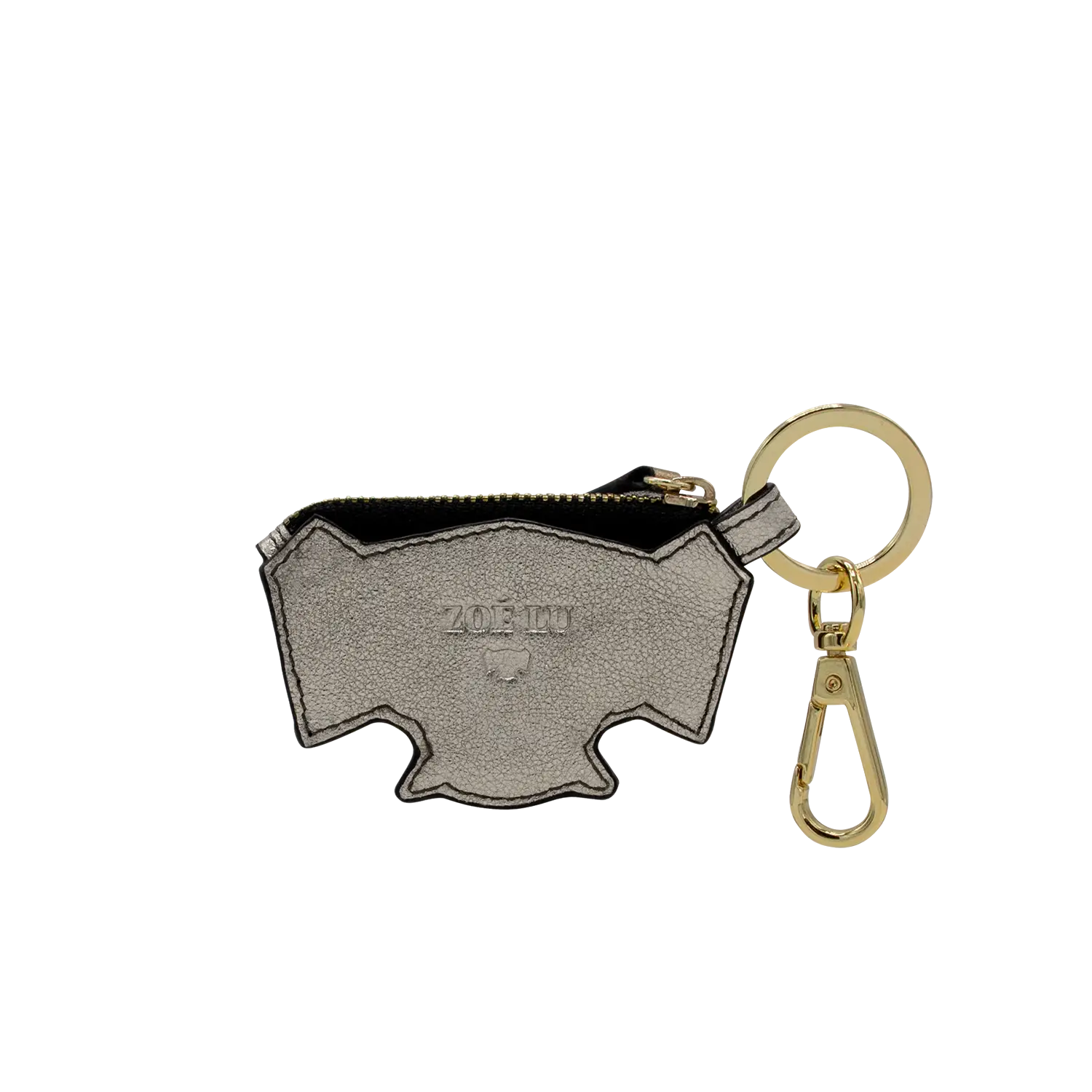 Schluesselanhaenger - Zip it Bat - silber