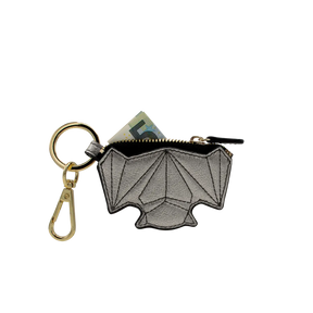 Schlüsselanhänger - Zip it Bat - silber