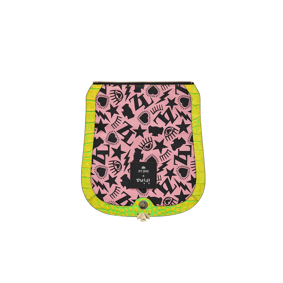 Wechselklappe - Lemon Splash - gelb-grün