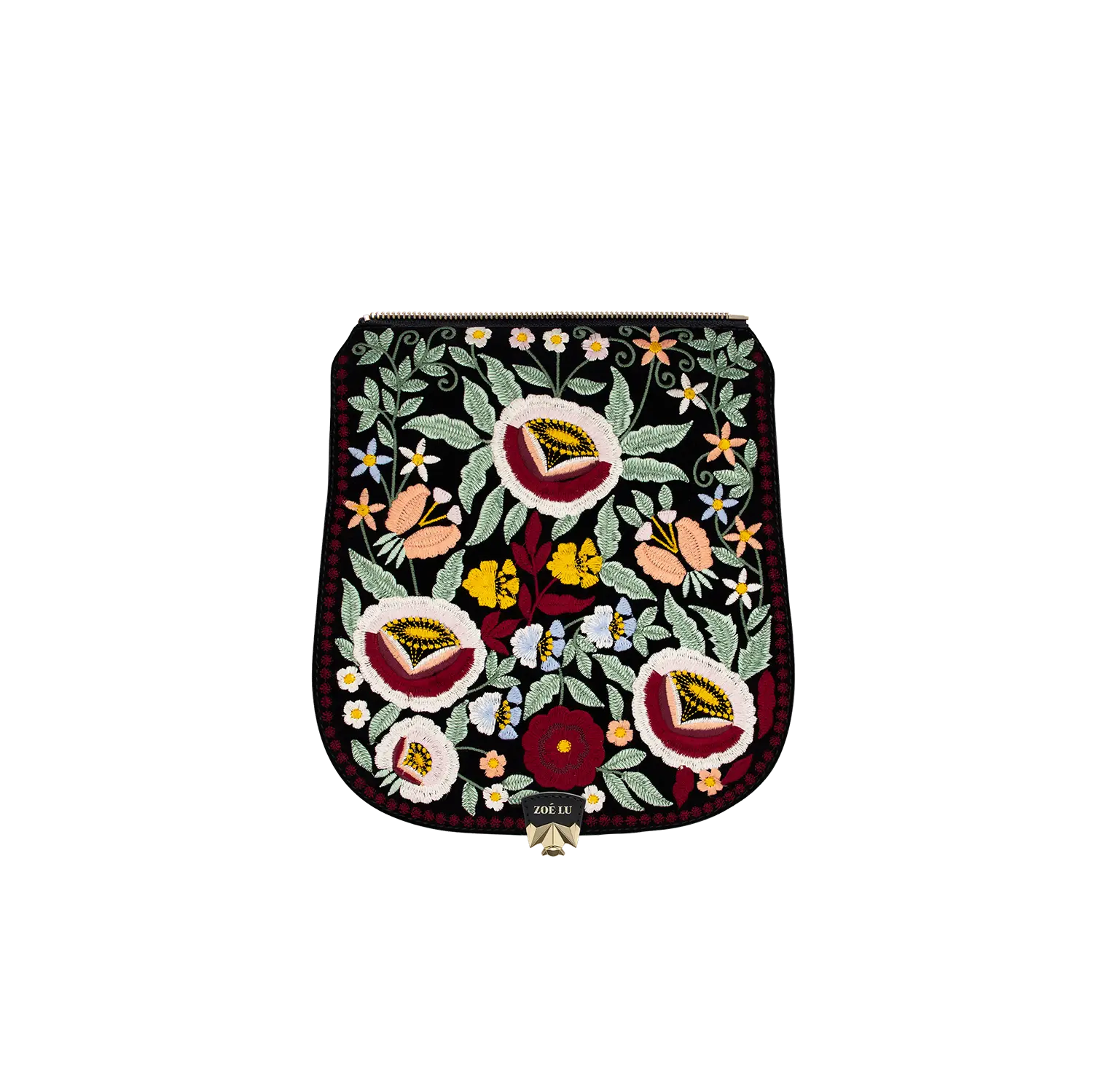 Wechselklappe - So Romantic - Blumen schwarz